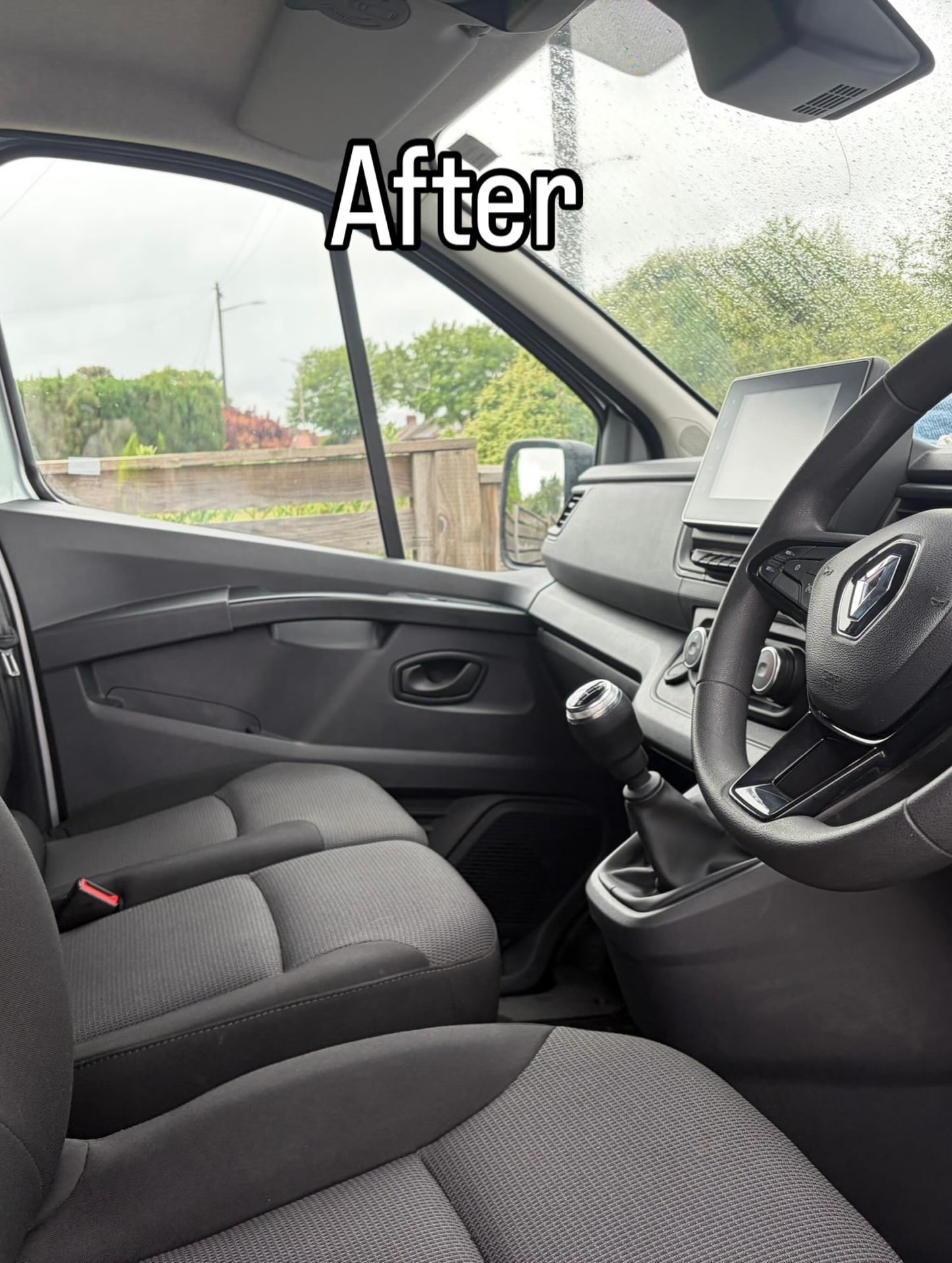 Van cab restored to a like-new finish